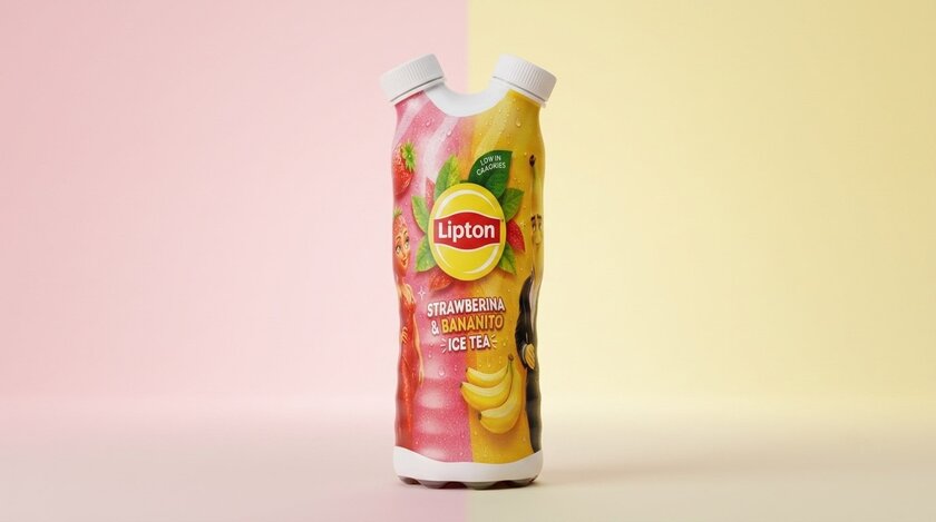 Lipton запустил в продажу чай «Strawberina&Bananito»