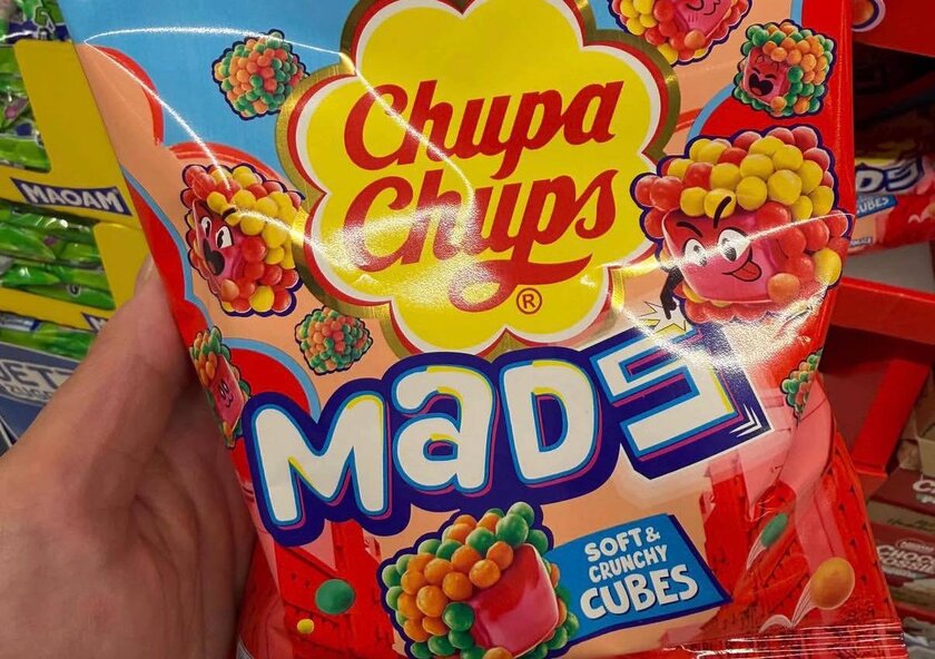 Chupa Chups запустил в продажу хрустящие жевательные кубики
