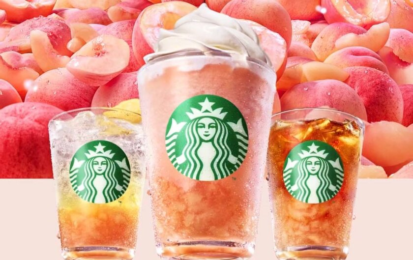 Starbucks устроил персиковый бум с новой линейкой напитков