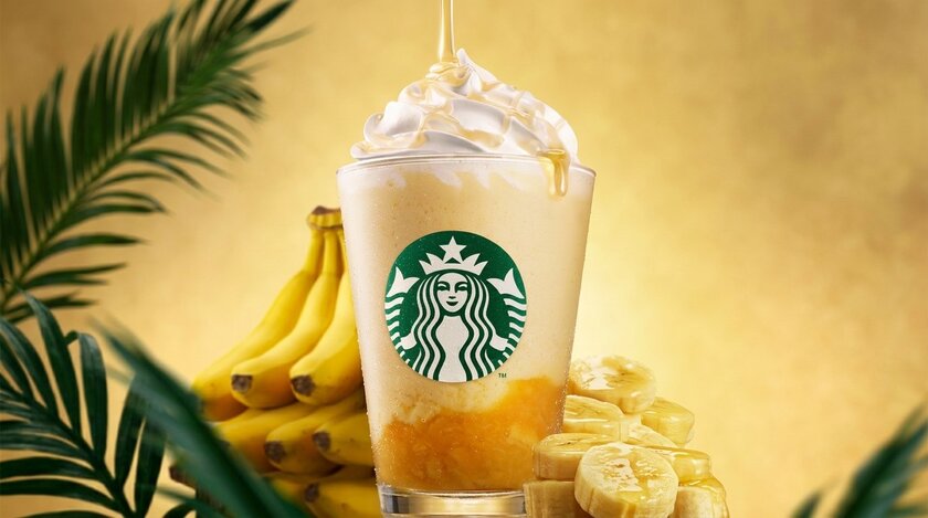 Мёд, банан и лёд: Starbucks радует новым вкусом фраппучино