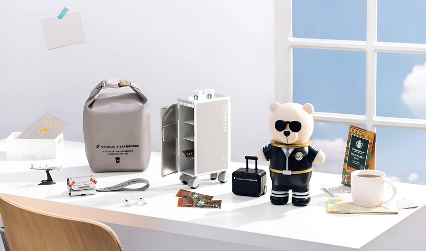 Коллаборация Starbucks и Starlux Airlines: эксклюзивная коллекция для путешественников