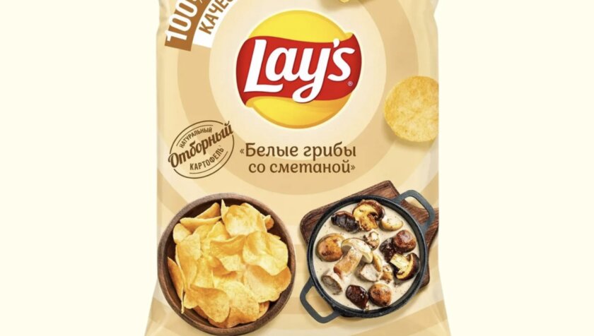 Белые грибы и сметана вернулись в линейку чипсов Lays
