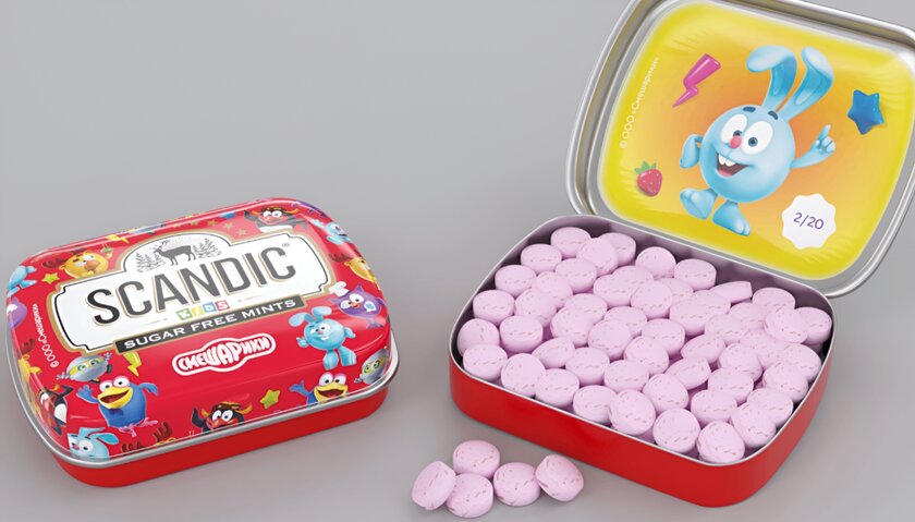 Смешарики попали в мир сладостей с драже Scandic