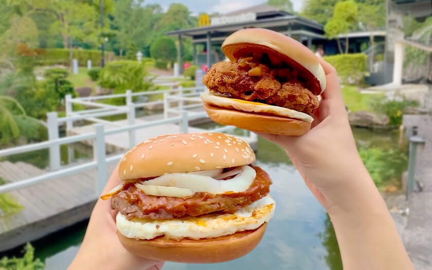 McDonald's залил бургеры соусом карри