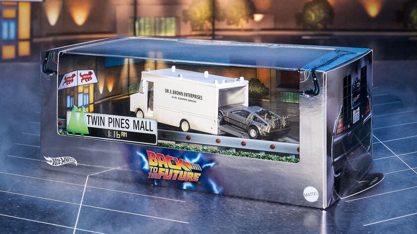 Представлен лимитированный набор машинок из «Назад в будущее» от Hot Wheels