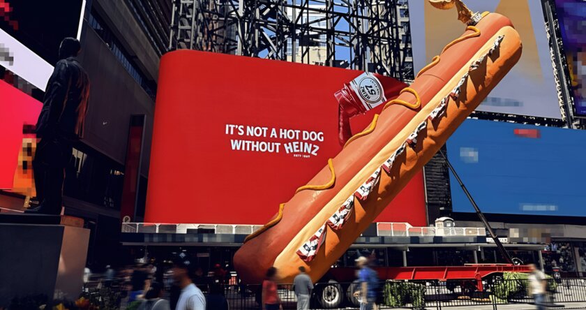 Heinz подлил кетчупа на самый большой в мире хот-дог