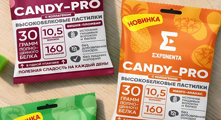 Пробуем новые высокобелковые пастилки от Exponenta