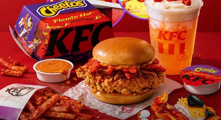 Честер любит KFC: культовые бургеры и чипсы объединились