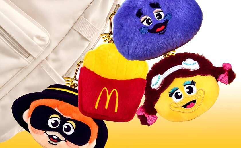 McDonalds дарит брелоки с культовыми маскотами и едой