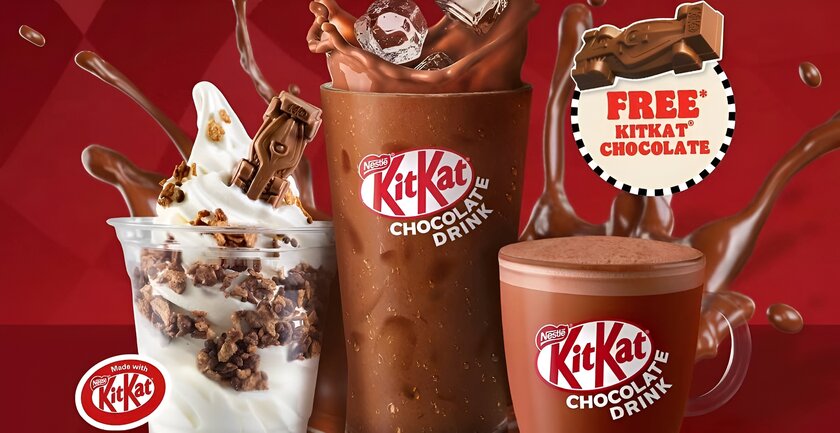 «Бургер Кинг» превратил батончик KitKat в десерт и напитки
