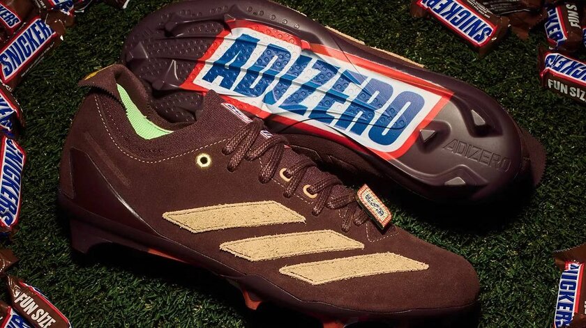 Не ешь, а носи: Adidas превратил Snickers в бутсы