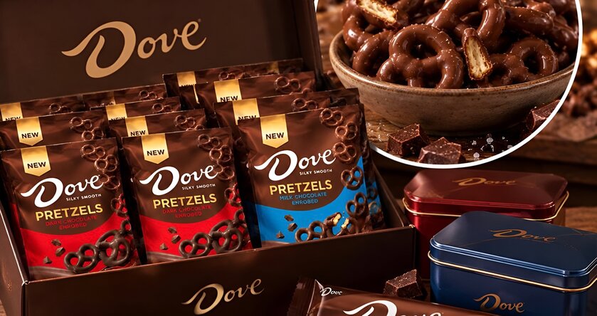 Dove объединил кренделёк и свой фирменный шоколад