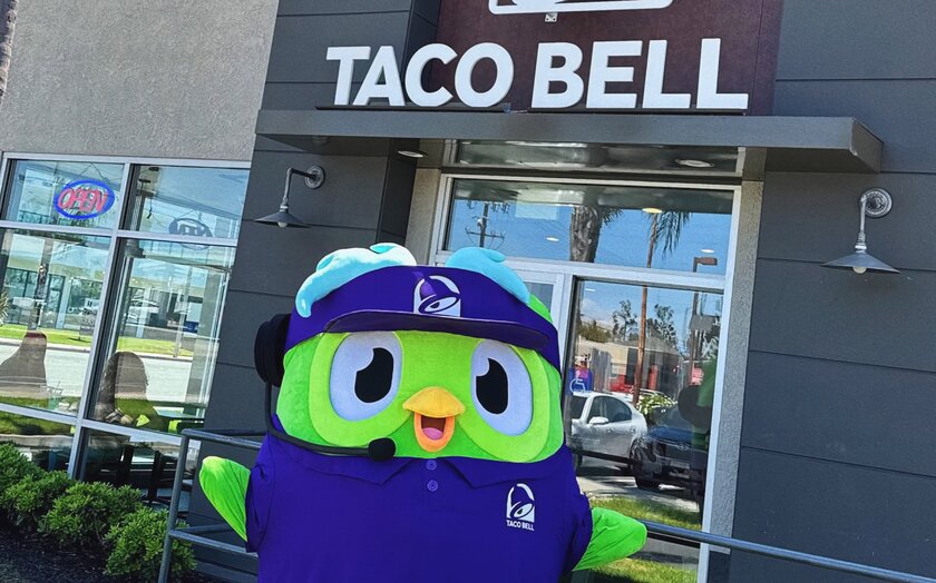 Duolingo достанет вас даже в Taco Bell