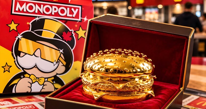 10 карат и один шанс: McDonalds дарит золотой бургер за игру