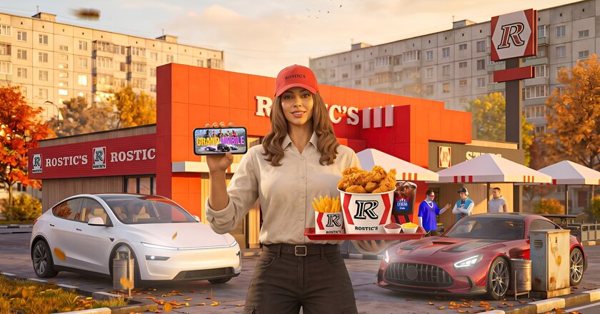 Получай игровые скины в Grand Mobile при заказе в Rostics